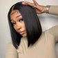 13x6 Front Lace Straight Bob Wig Full Thick Brazilian Virgin Hair Wig