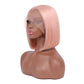 Short Bob Wig Silky Straight 13x1x4 Swiss Lace Front T Part Virgin Human Hair Wigs Pre Plucked for Women 150% Density