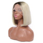 Short Bob Wig Silky Straight 13x1x4 Swiss Lace Front T Part Virgin Human Hair Wigs Pre Plucked for Women 150% Density