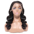 QualiCurls Body Wave 13x4 Lace Front Wig 180% Density Pre Plucked Human Hair Wigs