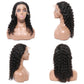 QualiCurls 150 Density 13x4 Lace Frontal Wig Deep Wave Brazilian Remy Human Hair Wigs