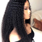 150% 13x6 Lace Wig Kinky Curly Virgin Human Hair Wigs Pre Plucked with Baby Hair