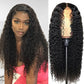 180% Preplucked 4x4 Kinky Curly Lace Front Human Hair Wigs With Baby Hair Lace Closure Wig