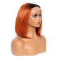 #350 Ginger Color Straight Human Hair Bob Wig 13x4 lace front bob wig