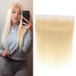 Brazilian Blonde Hair Straight 613 Color Ear To Ear 13X4 Lace Frontal Closure Pre Plucked Free Part Hair accessories