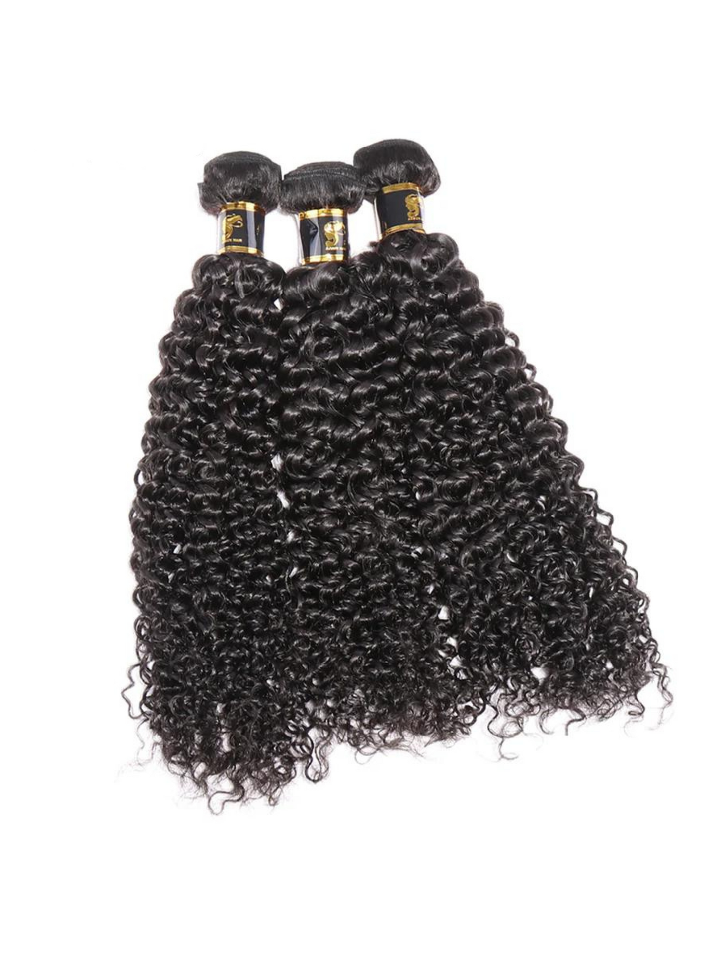 Kinky Curly Bundles With Closure 3 Bundles Virgin Human Hair