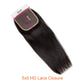 5x5 HD Transparent Lace Closure Straight Human Hair HD Lace