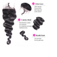 Brazilian Hair Loose Wave Bundles with Closure 100% Natural