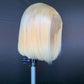 Blonde color straight human hair lace wig 13x4 613 lace front wig