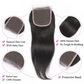 Straight Hair 3 Bundles With Closure Virgin Human Hair 4*4 Swiss Lace Brazilian Hair