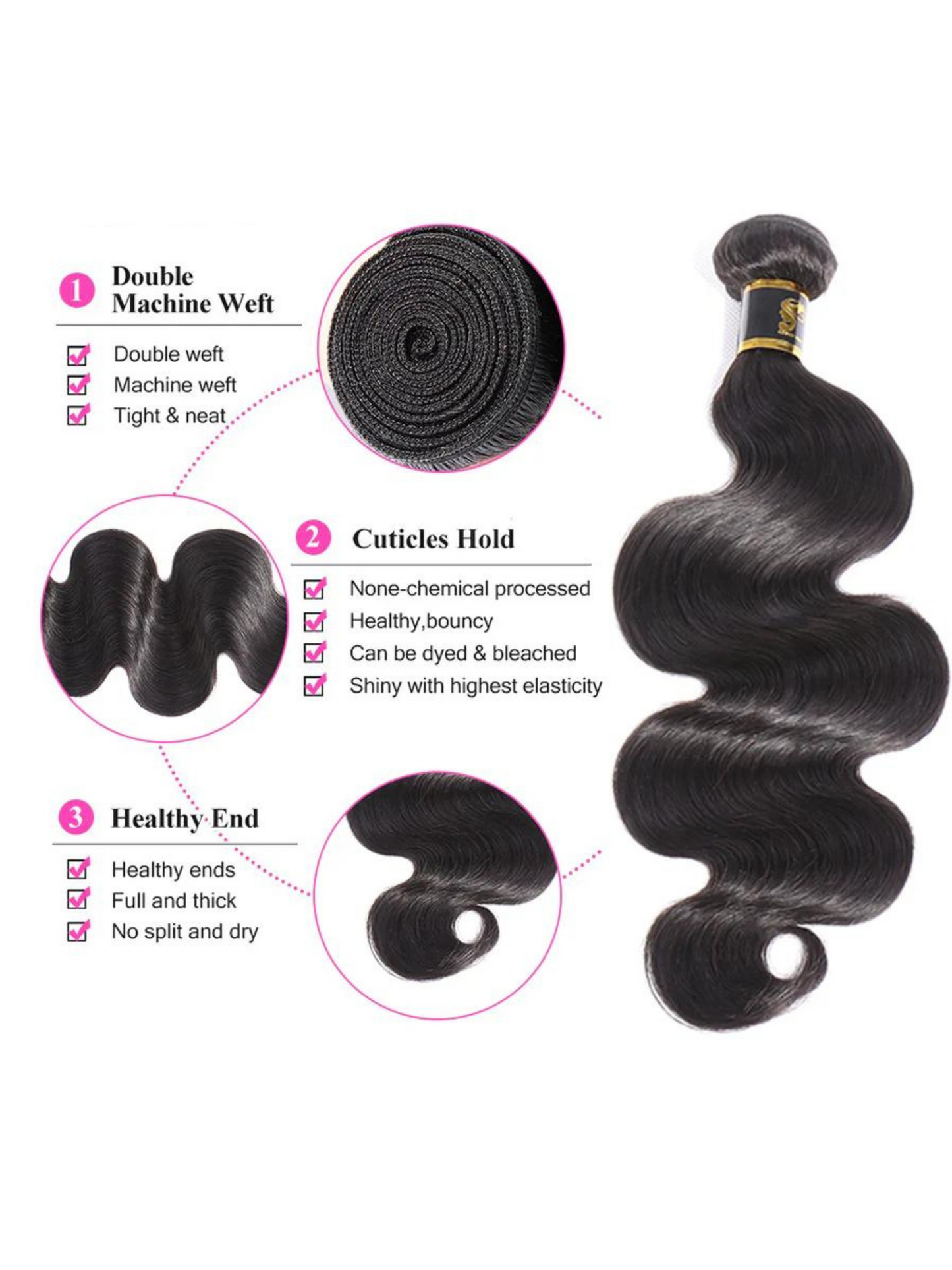 Human Hair Bundles With Closure 3 Bundles Body Wave Brazilian Hair With Swiss Lace Closure