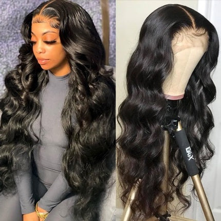 13×4 Body Wave Lace Front Wigs 200% Density Human Hair Wigs Pre Plucked with Baby Hair Natural Hairline