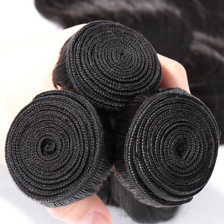 Brazilian Hair Body Wave Human Hair Bundle Natural Black Color 1 Bundle No Tangle Weave