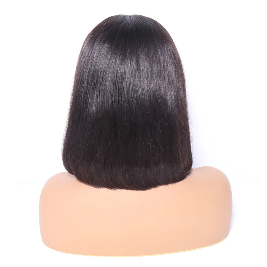 13x4 Bob Wig Human Hair Front Lace Brazilian Straight Hair