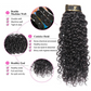 Italian Curly Human Hair Bundles with Closure Brazilian Virgin Hair