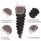 Deep Wave Human Hair Bundles With Closure Brazilian Hair Weave With Closure