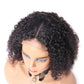 Kinky Curly Bob Wig 4x4 Front Lace 100% Human Hair Brazilian Virgin Hair