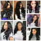 Brazilian 100% Unprocessed Human Hair Bundles Loose Wave Weave Sew In Hair Extensions Curly 1 Bundle