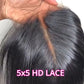 5x5 HD Transparent Lace Closure Straight Human Hair HD Lace