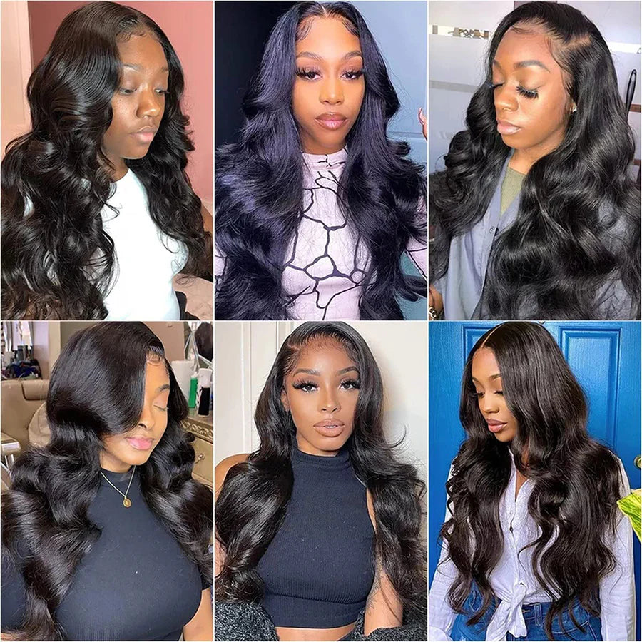 Ear to Ear 100% Human Hair Body Wave 13x4 Lace Frontal Free Part Pre Plucked With Baby Hair